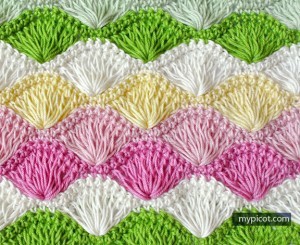 [Free Pattern] Learn A New Crochet Stitch: Long Loop Shell Stitch
