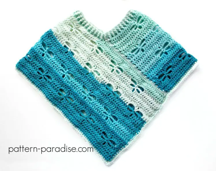 [Free Pattern] Super Quick And Fun To Make: Crochet Dragonfly Poncho