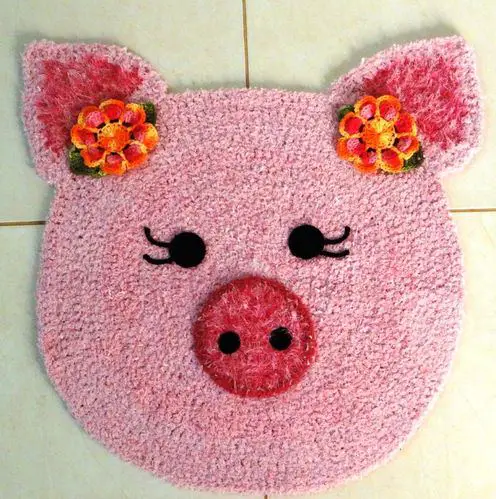[Free Pattern] Adorable Piggy Carpet Every Child's Room Should Have