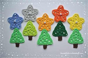 [Free Pattern] Add Sparkles To Your Holiday With These Adorable Colorful Granny Stars