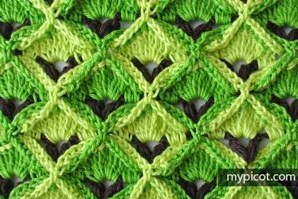 Learn A New Crochet Stitch: Crochet Textured Square Stitch Free Crochet Pattern 
