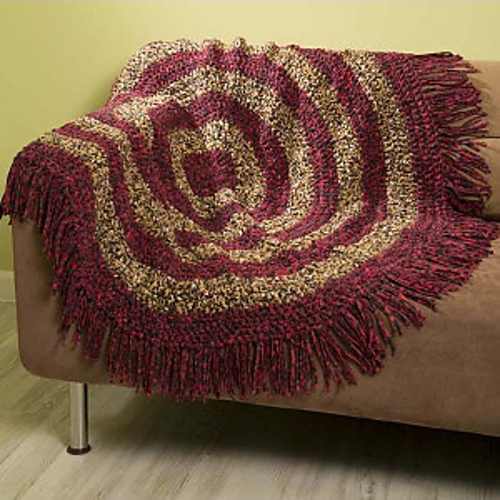 Fabulous Free Round Crochet Throw Pattern To Add Some Unique Texture To Any Room