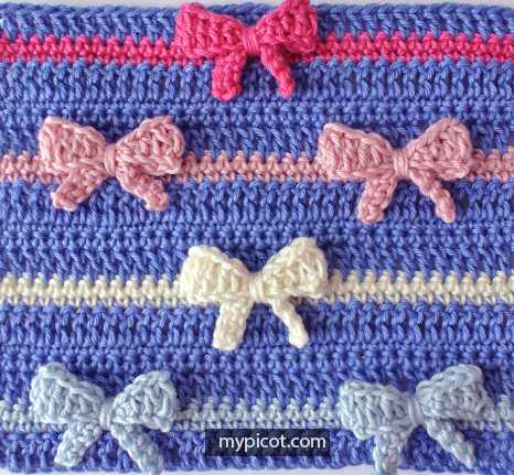 [Free Pattern] Learn A New Crochet Stitch: Crochet Bow Stitch