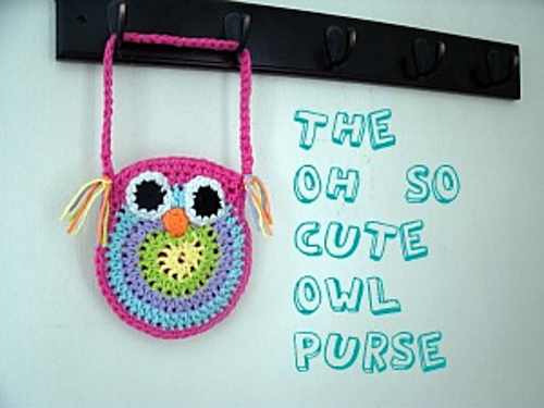 Cute Crochet Owl Purse For All The Girls In Your Life