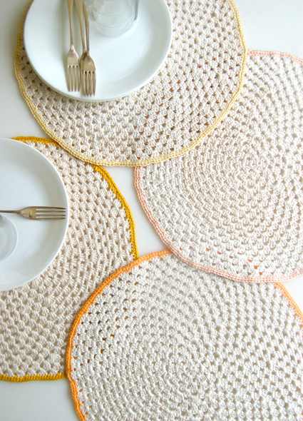 Give Your Dining Table That Perfect Finishing Touch With These Granny Circle Placemats