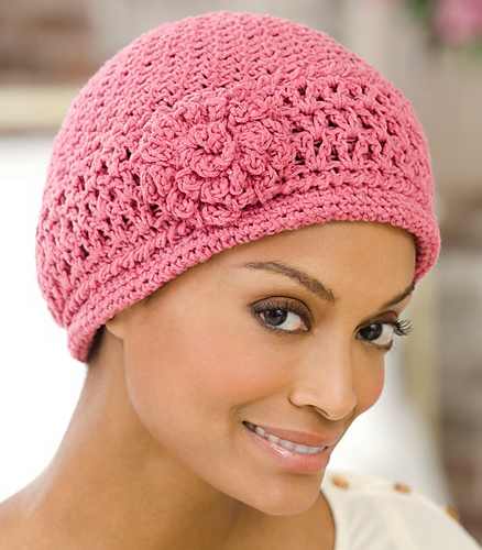 Very Stylish And Feminine Crochet Chemo Cap