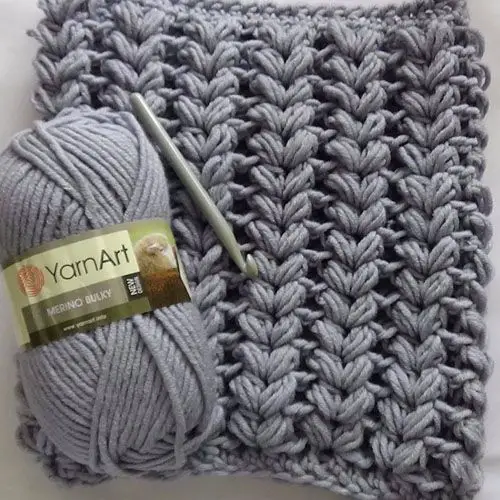Learn A New Crochet Stitch: V-Shaped Puff Stitch