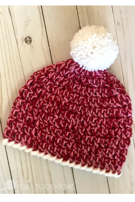Easy Peasy 30-Minute Crochet Pattern For A Child Size Beanie