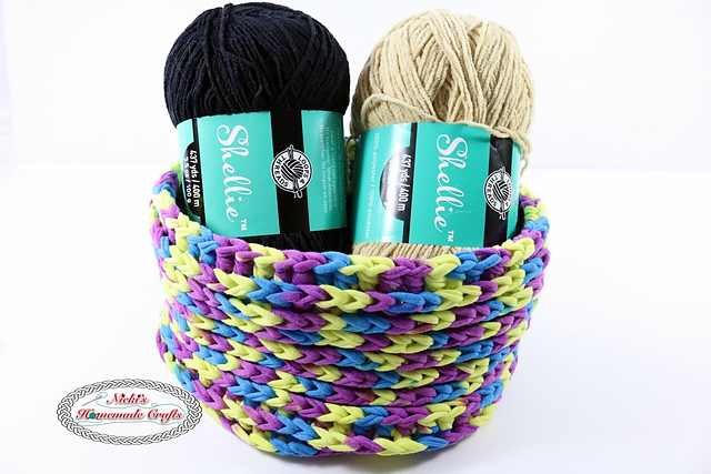 Quick And Easy One Skein T-Shirt Yarn Basket