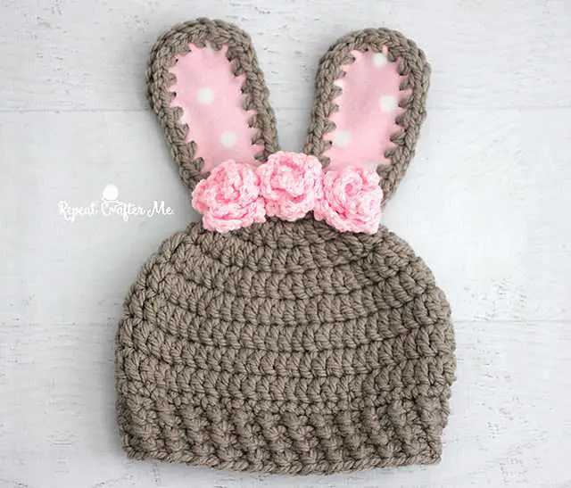 This Crochet Easter Bunny Hat Pattern Is Adorable!
