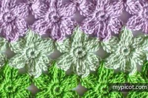 Learn A New Crochet Pattern: Crochet Flower Stitch