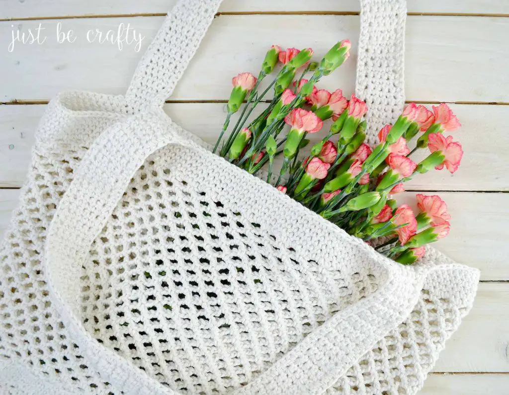 [Free Pattern] Cute Crochet Farmers Market Tote Bag With A Dash Of Style
