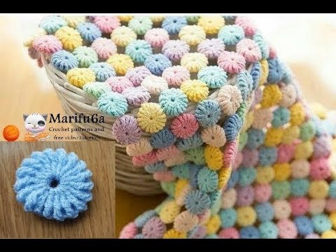 [Video Tutorial] Beautiful Circle Afghan Blanket Crochet Pattern Adds A Rainbow Of Color To Any Room