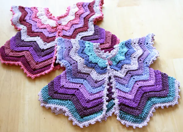 [Video Tutorial] This Baby Chevron Cardigan Free Crochet Pattern Will Make Your Day!