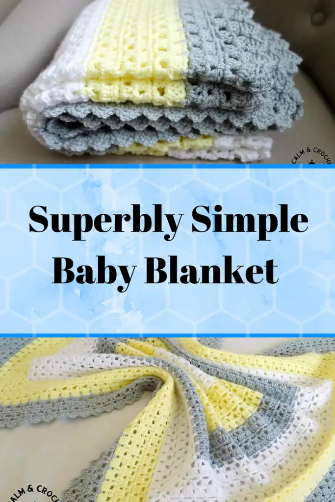[Free Pattern] Superbly Simple Baby Blanket For Mindless Crocheting In Front Of The TV