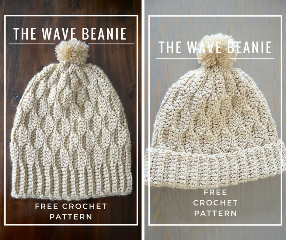 [Free Pattern] Wave Stitch Beautiful Beanie