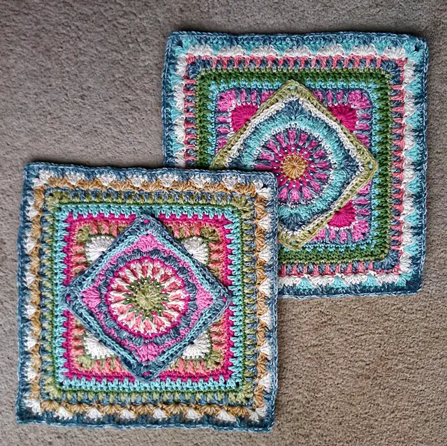 [Free Pattern] Very Clever Crochet Square With Inspiring Design And Colorways 