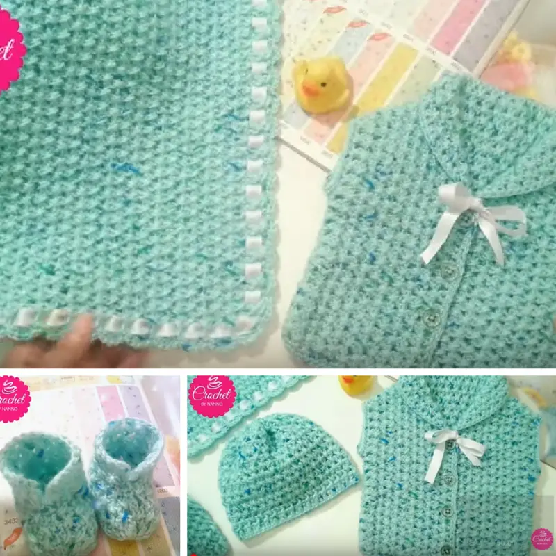 Quick And Easy Crochet Baby Gift Set [Video Tutorial] Daily Crochet