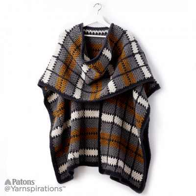 [Video Tutorial] The Easiest Way To Crochet A Plaid Pattern (Poncho Pattern Included!)