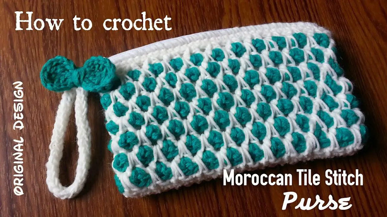 This Moroccan Tile Stitch Purse Free Pattern Is Awesome! [Video Tutorial] 