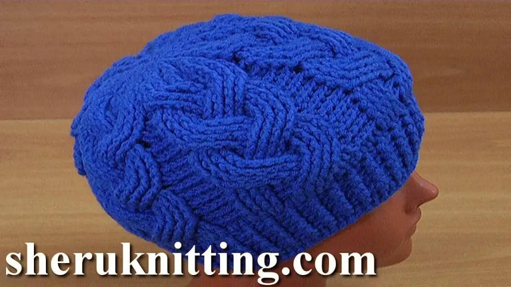 [Video Tutorial] Amazingly Beautiful 3D Cable Stitch Hat With Stunning Crown Design