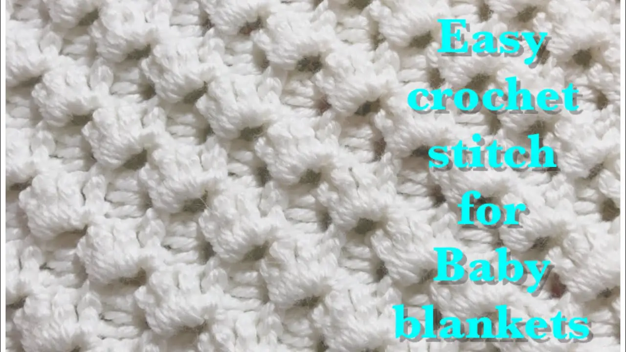 [Video Tutorial] Beautiful Crystal Waves Crochet Stitch For Fast And Easy Baby Blankets