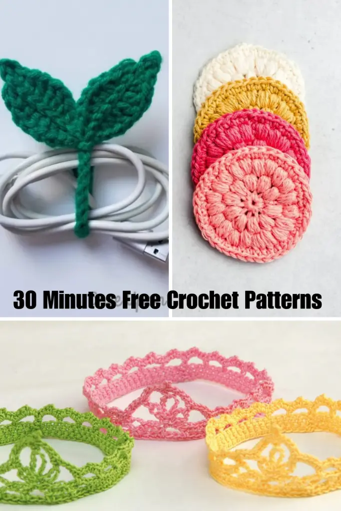 30 Minute Crochet Projects for Beginners: 22 Easy Patterns