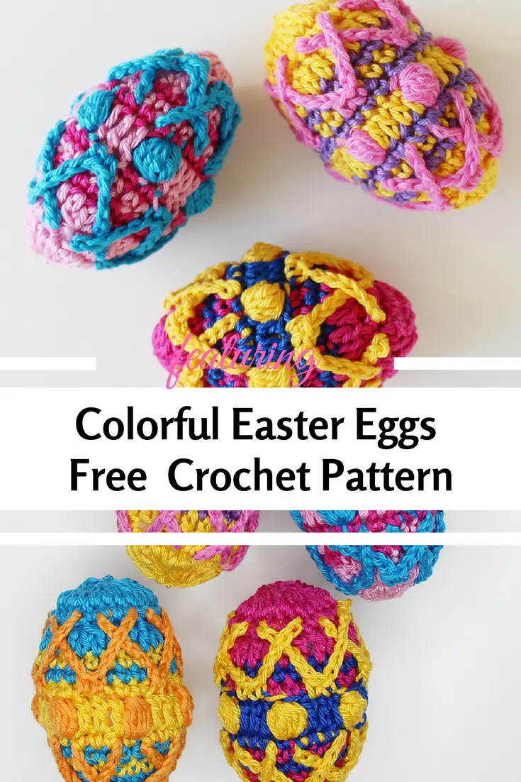 Colorful Crochet Easter Eggs Free Pattern