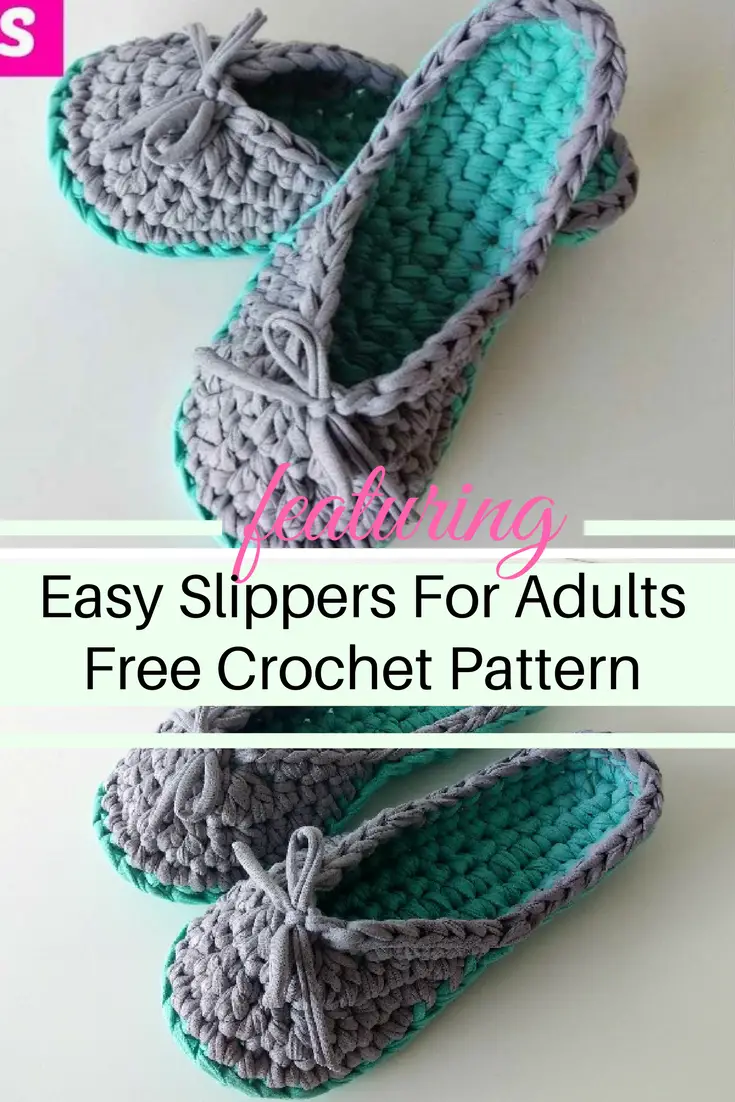 Easy Crochet Slippers For Adults