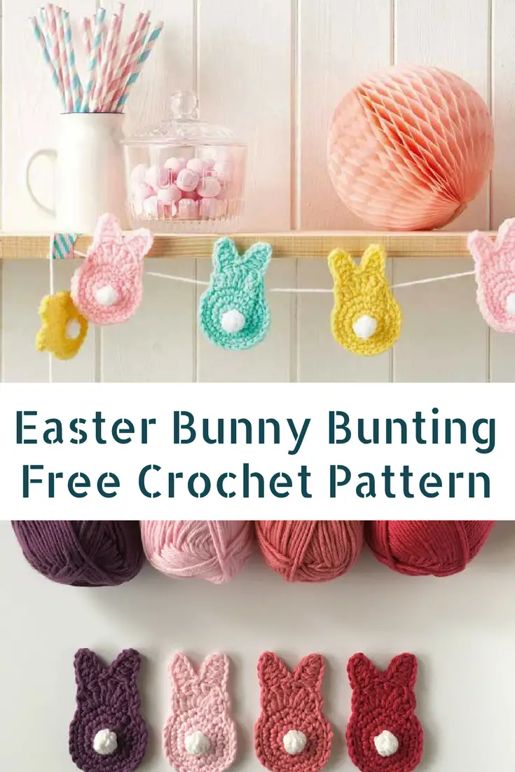 Cutest Easter Crochet Bunny Bunting Free Pattern