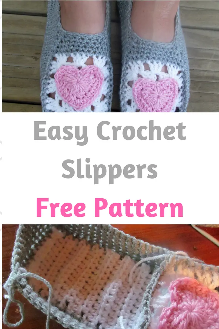 Easy Crochet Slippers For Adults-Free Pattern