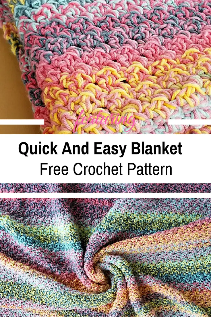 Quick And Easy Crochet Blanket Pattern For Beginners