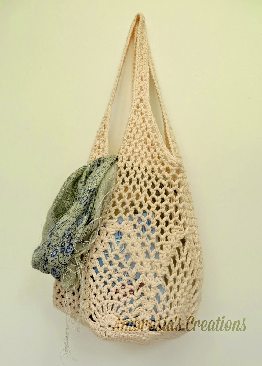 Pineapple Crochet Market Bag Free Pattern