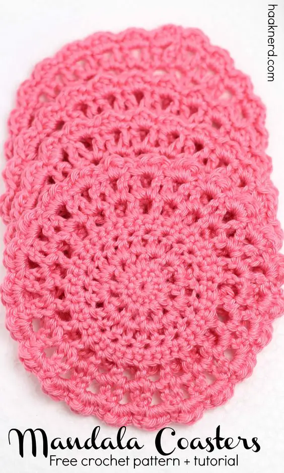 Crochet Mandala Coasters Are Such A Stylish Touch On Your Table