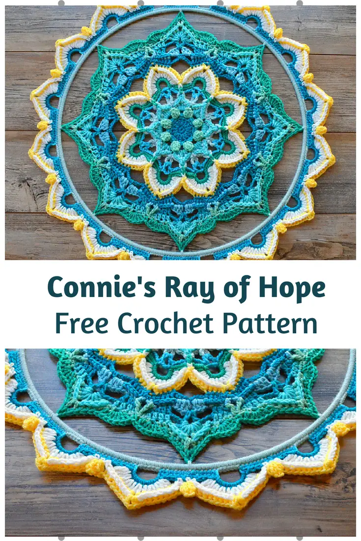 Amazing Crochet Mandala Wall Hanging Free Pattern