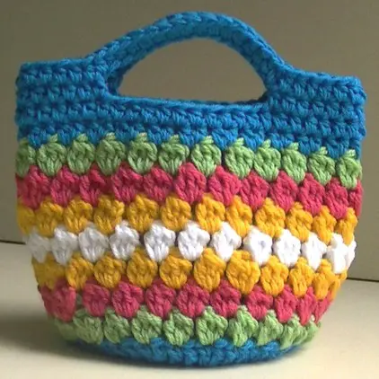 Cluster Stitch Crochet Bag - Free Pattern And Video Tutorial