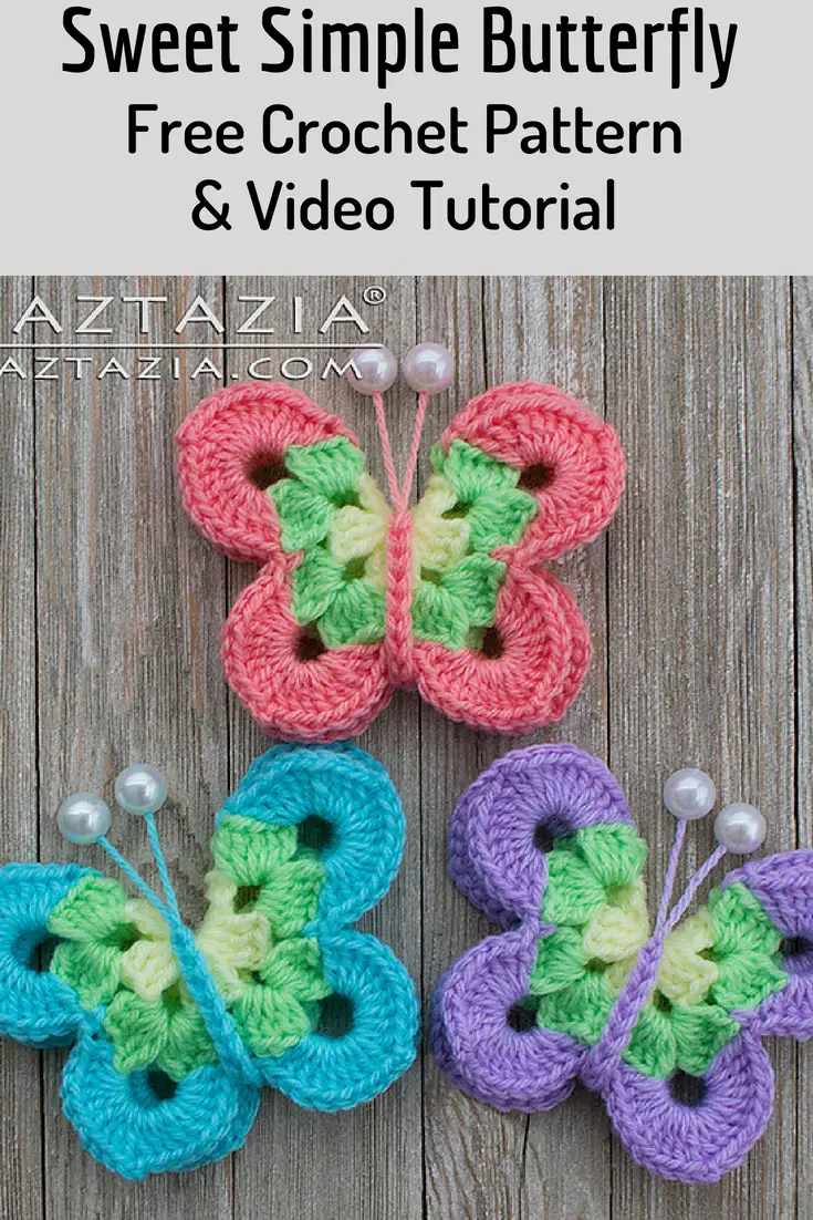 How To Crochet A Butterfly Step By Step