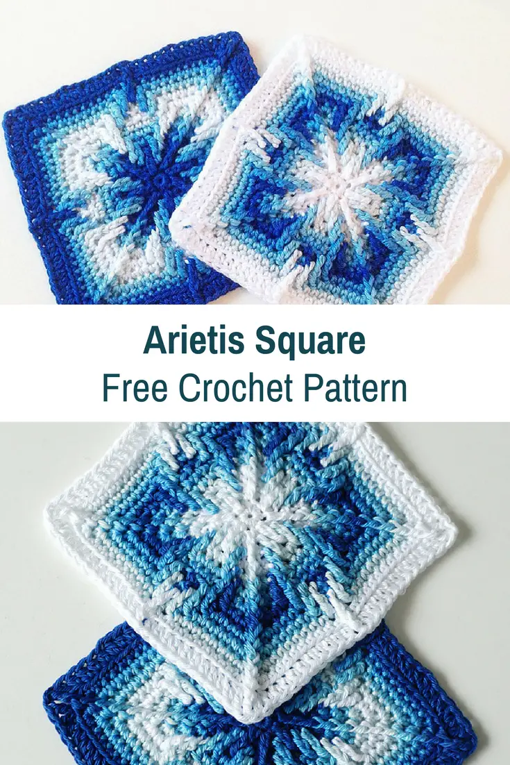 [Free Pattern] Pretty Magical Arietis Square With Ombre Effect