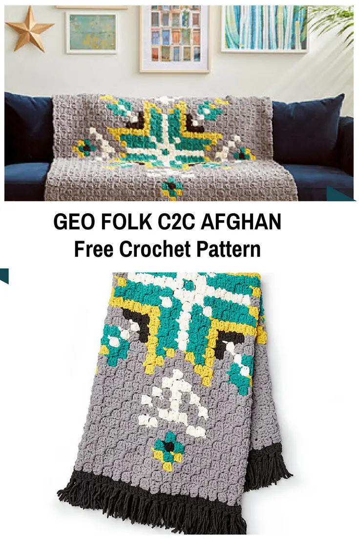 Colorful Corner To Corner Afghan Crochet Pattern
