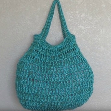 Crochet Big Bottom Market Bag - Free Pattern And Video Tutorial