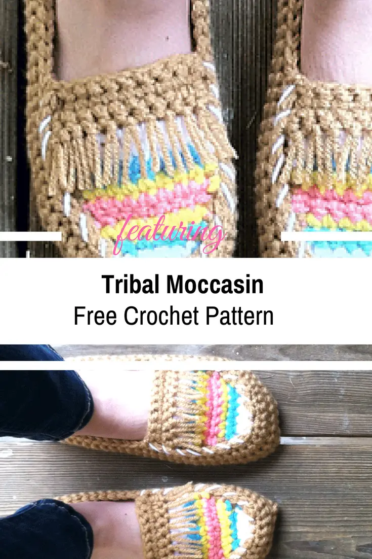 Simply Gorgeous Crochet Tribal Moccasin Tutorial