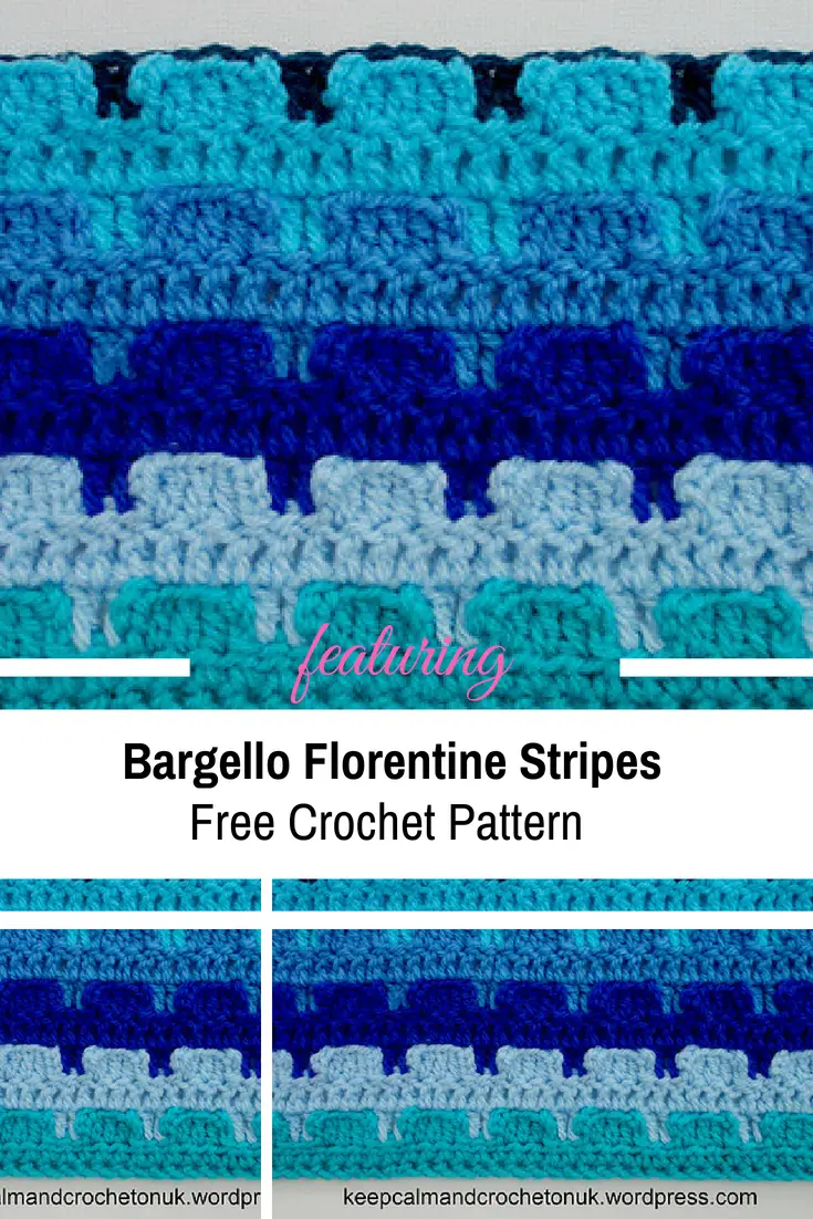 Learn A New Crochet Stitch: Bargello Florentine Stripes