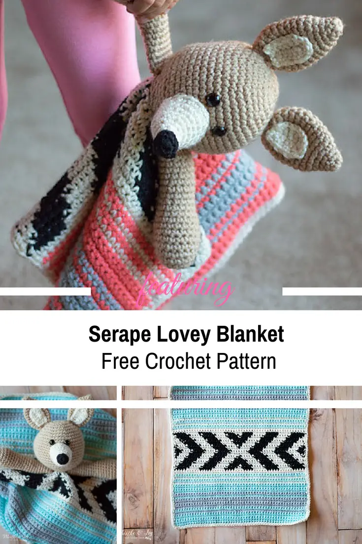 [Free Pattern] Adorable Southwestern Style Crochet Serape Lovey