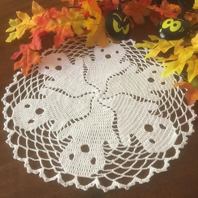 Free Halloween Crochet Doily Patterns Daily Crochet