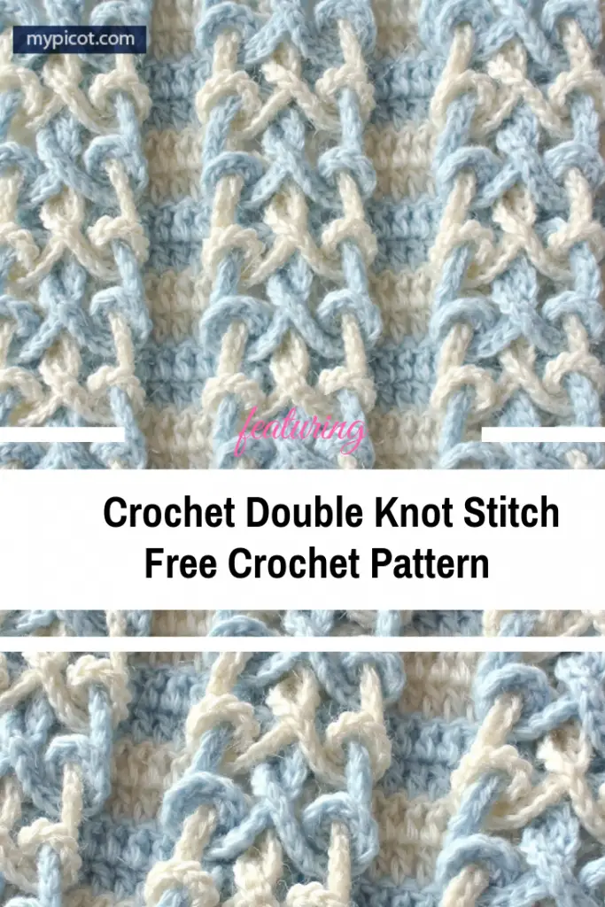 Learn A New Crochet Stitch Crochet Double Knot Stitch Daily Crochet