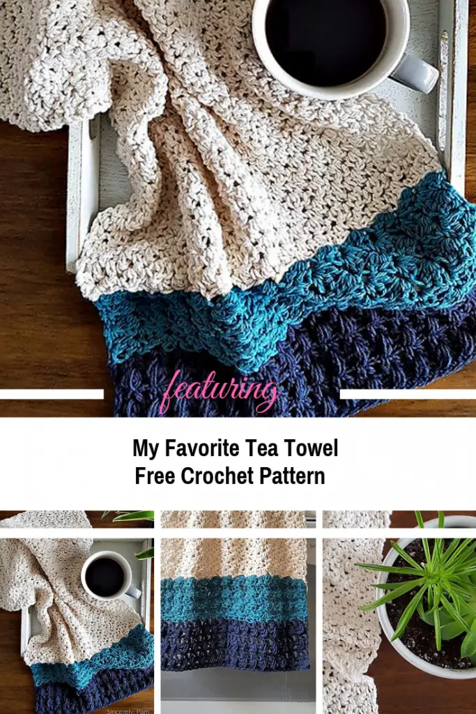[Free Pattern] Easy Tea Towel Crochet Pattern To Add Style To Your Kitchen