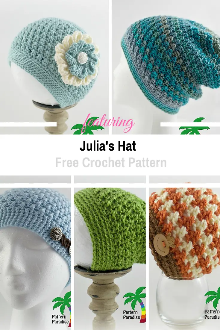 Adorable Crochet X Stitch Hat Pattern