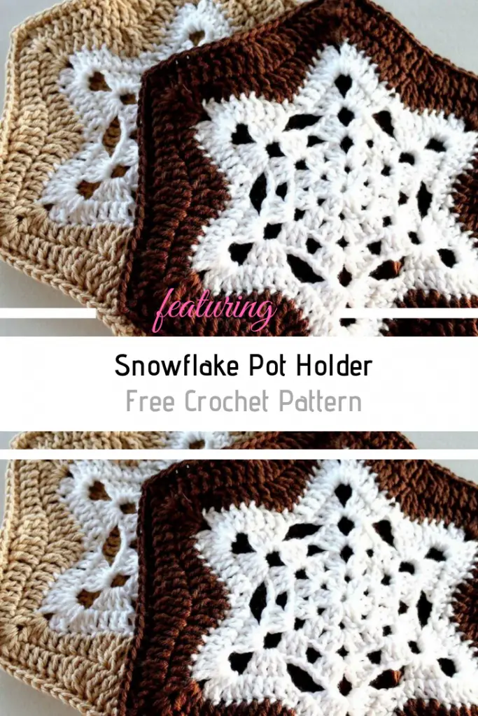 Super Cute Snowflake Potholders To Decorate The Kitchen In The Winter Season