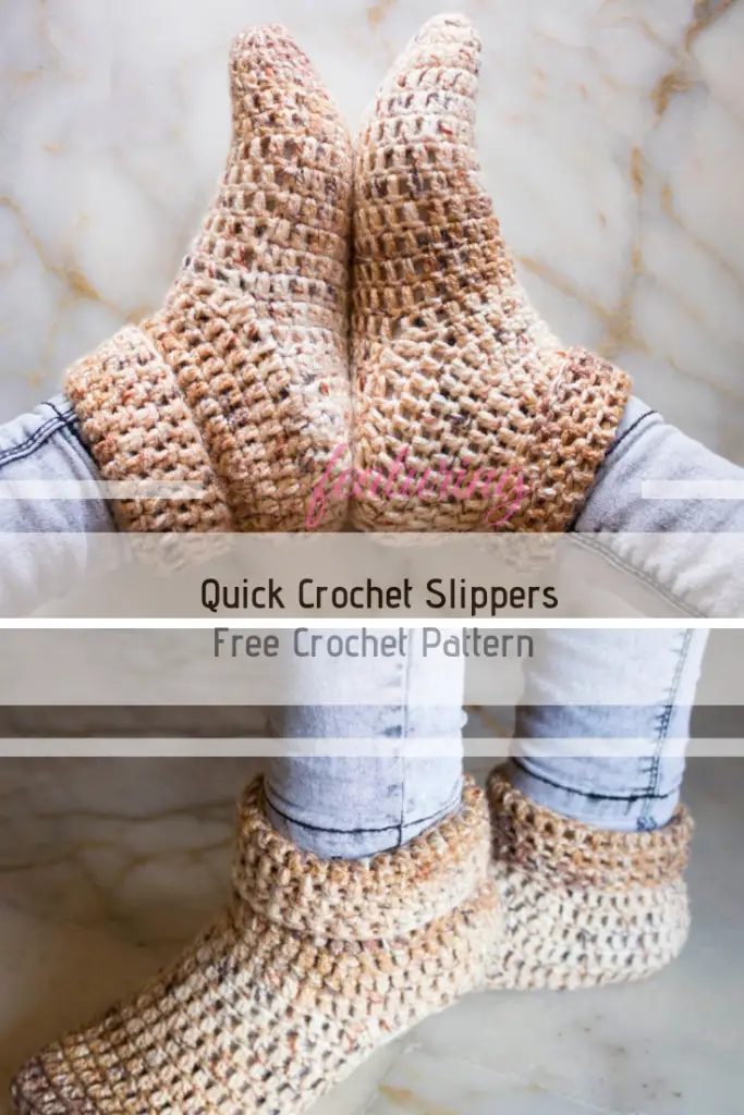 How To Make Quick Crochet Slippers To Keep Your Feet Warm In The Winter