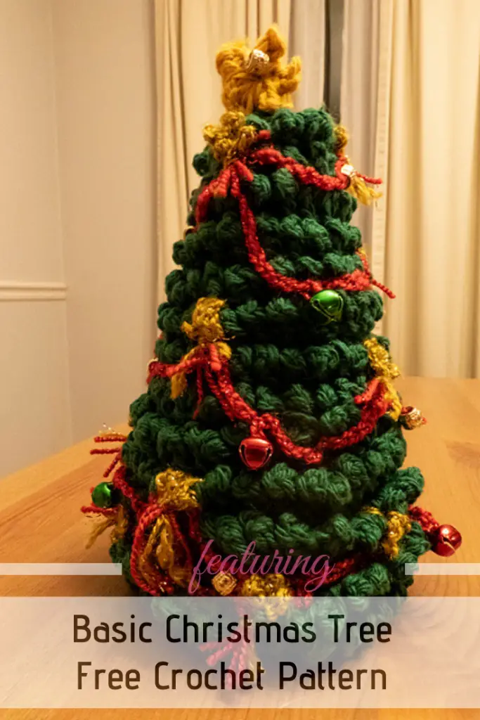 Cutest Tabletop Christmas Tree Free Crochet Pattern